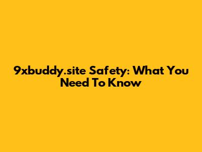 9xbuddy.site Safety: What You Need To Know