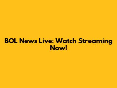 BOL News Live: Watch Streaming Now!