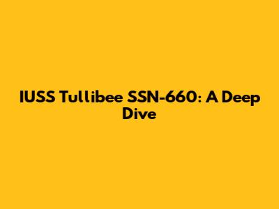 IUSS Tullibee SSN-660: A Deep Dive