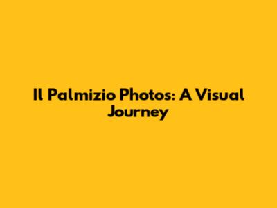 Il Palmizio Photos: A Visual Journey