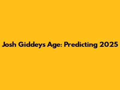 Josh Giddey's Age: Predicting 2025