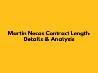 Martin Necas Contract Length: Details & Analysis
