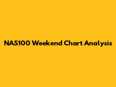 NAS100 Weekend Chart Analysis