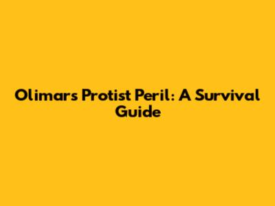 Olimar's Protist Peril: A Survival Guide