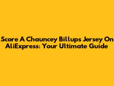 Score A Chauncey Billups Jersey On AliExpress: Your Ultimate Guide