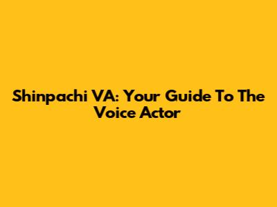 Shinpachi VA: Your Guide To The Voice Actor