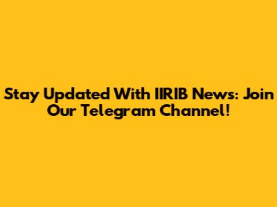 Stay Updated With IIRIB News: Join Our Telegram Channel!