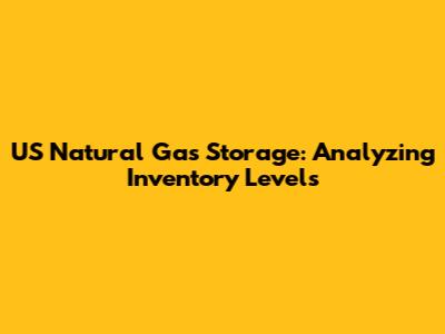 US Natural Gas Storage: Analyzing Inventory Levels