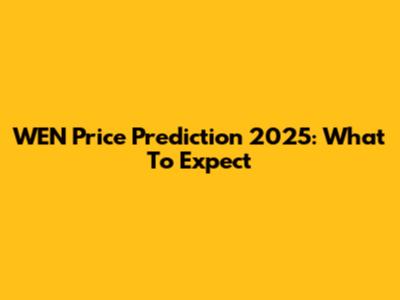 WEN Price Prediction 2025: What To Expect