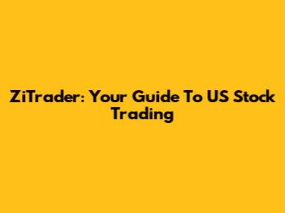 ZiTrader: Your Guide To US Stock Trading